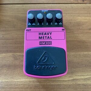 Behringer HM300 Ultra-High Gain Heavy Metal Distorion Guitar Pedal Open Box